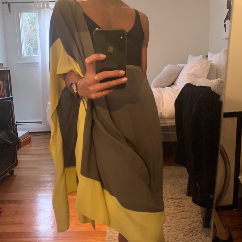 ALEXANDER WANG Asymmetrical Batwing Dress